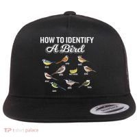 Funny Bird Watcher How To Identify A Bird Unique Birder Flat Bill Trucker Hat thumb 0