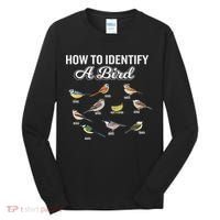 Funny Bird Watcher How To Identify A Bird Unique Birder Tall Long Sleeve Shirt thumb 0