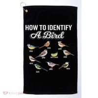 Funny Bird Watcher How To Identify A Bird Unique Birder Golf Towel thumb 0