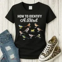 Funny Bird Watcher How To Identify A Bird Unique Birder Women's T-Shirt thumb 3