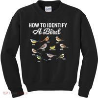 Funny Bird Watcher How To Identify A Bird Unique Birder Kids Sweatshirt thumb 0