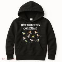 Funny Bird Watcher How To Identify A Bird Unique Birder Kids Hoodie thumb 0