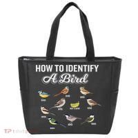 Funny Bird Watcher How To Identify A Bird Unique Birder Tote Bag thumb 0