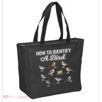 Funny Bird Watcher How To Identify A Bird Unique Birder Tote Bag thumb 2