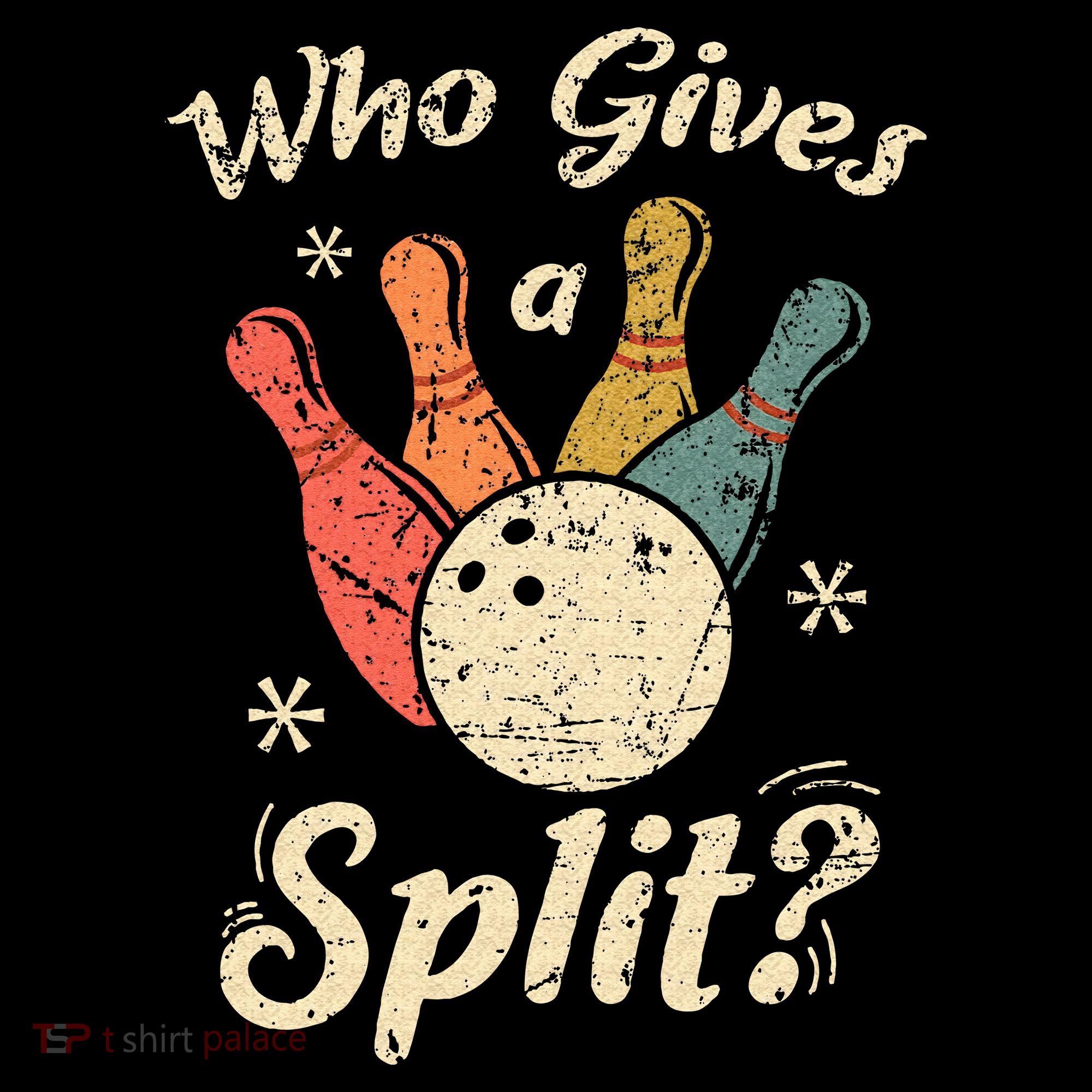 Funny Bowling Who Gives A Split Bowler Bowling Team Gift Mousepad