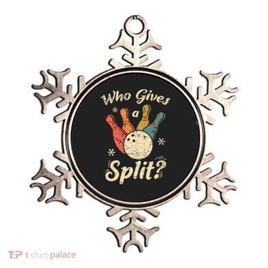 Funny Bowling Who Gives A Split Bowler Bowling Team Gift Ornament