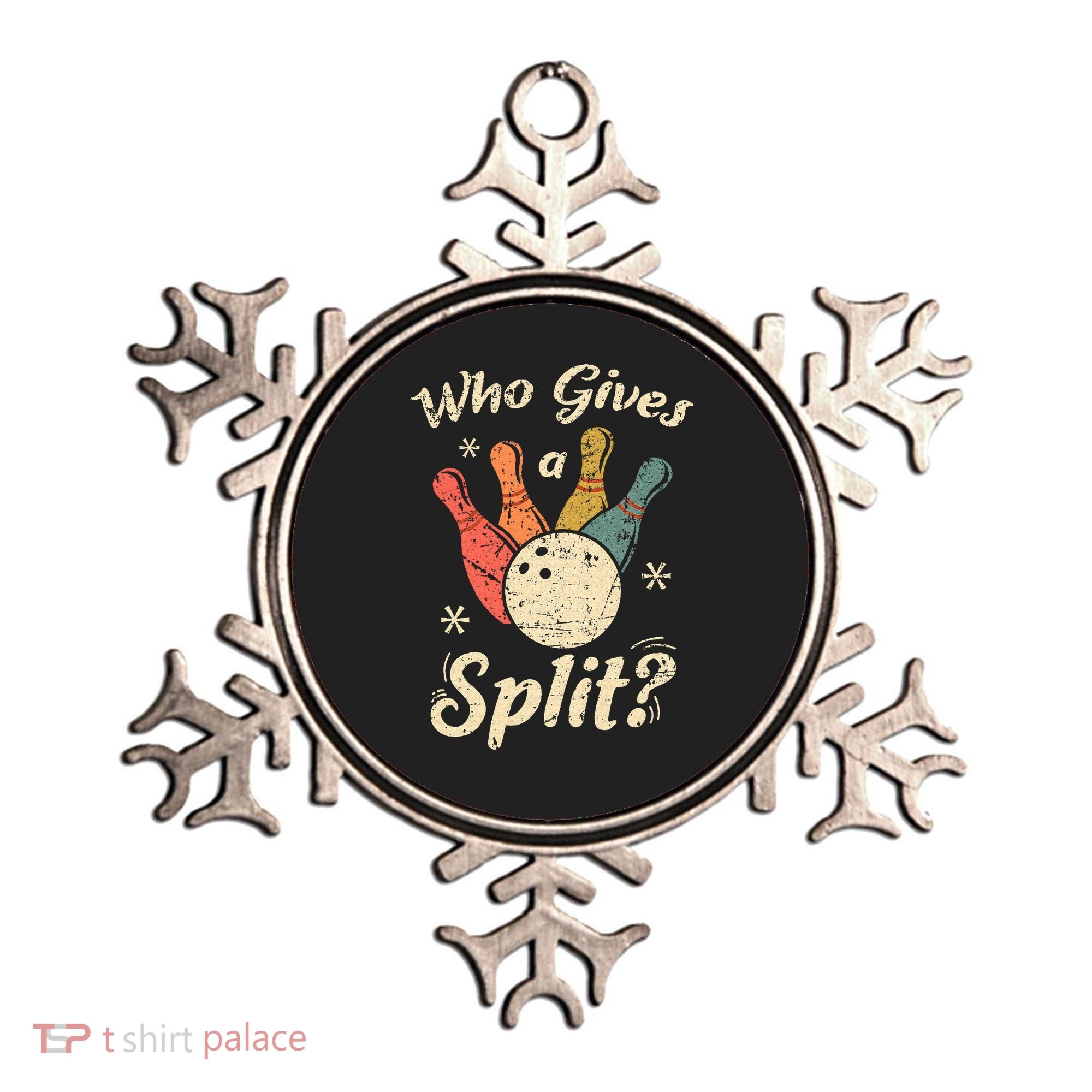 Funny Bowling Who Gives A Split Bowler Bowling Team Gift Ornament