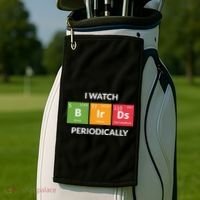 Funny Bird Watching Birding Bird Nerd Golf Towel thumb 2
