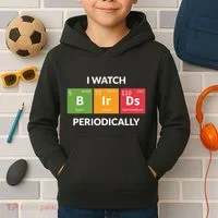 Funny Bird Watching Birding Bird Nerd Kids Hoodie thumb 2