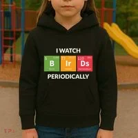 Funny Bird Watching Birding Bird Nerd Kids Hoodie thumb 3