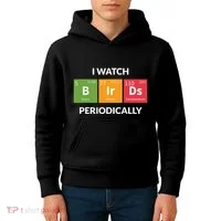 Funny Bird Watching Birding Bird Nerd Kids Hoodie thumb 4