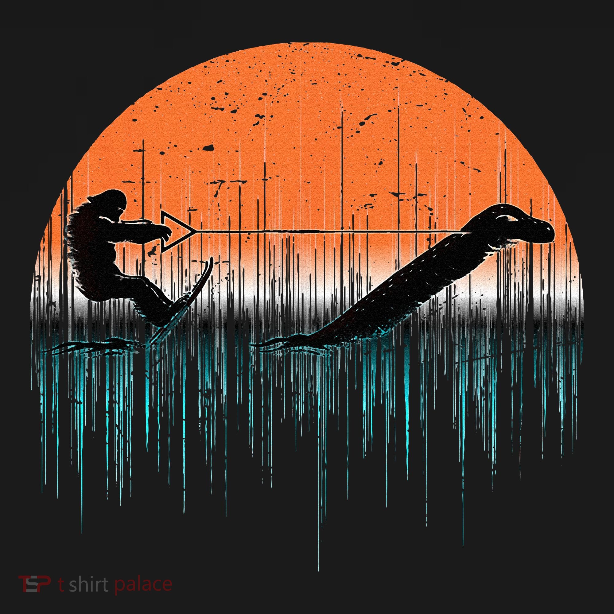 Funny Bigfoot Water Skiing With Loch Ness Monster Bigfoot Polo
