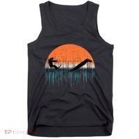 Funny Bigfoot Water Skiing With Loch Ness Monster Bigfoot Tank Top thumb 0