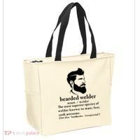 Funny Beard Welder Definition Meaning Tote Bag thumb 2