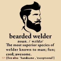 Funny Beard Welder Definition Meaning Tote Bag thumb 4