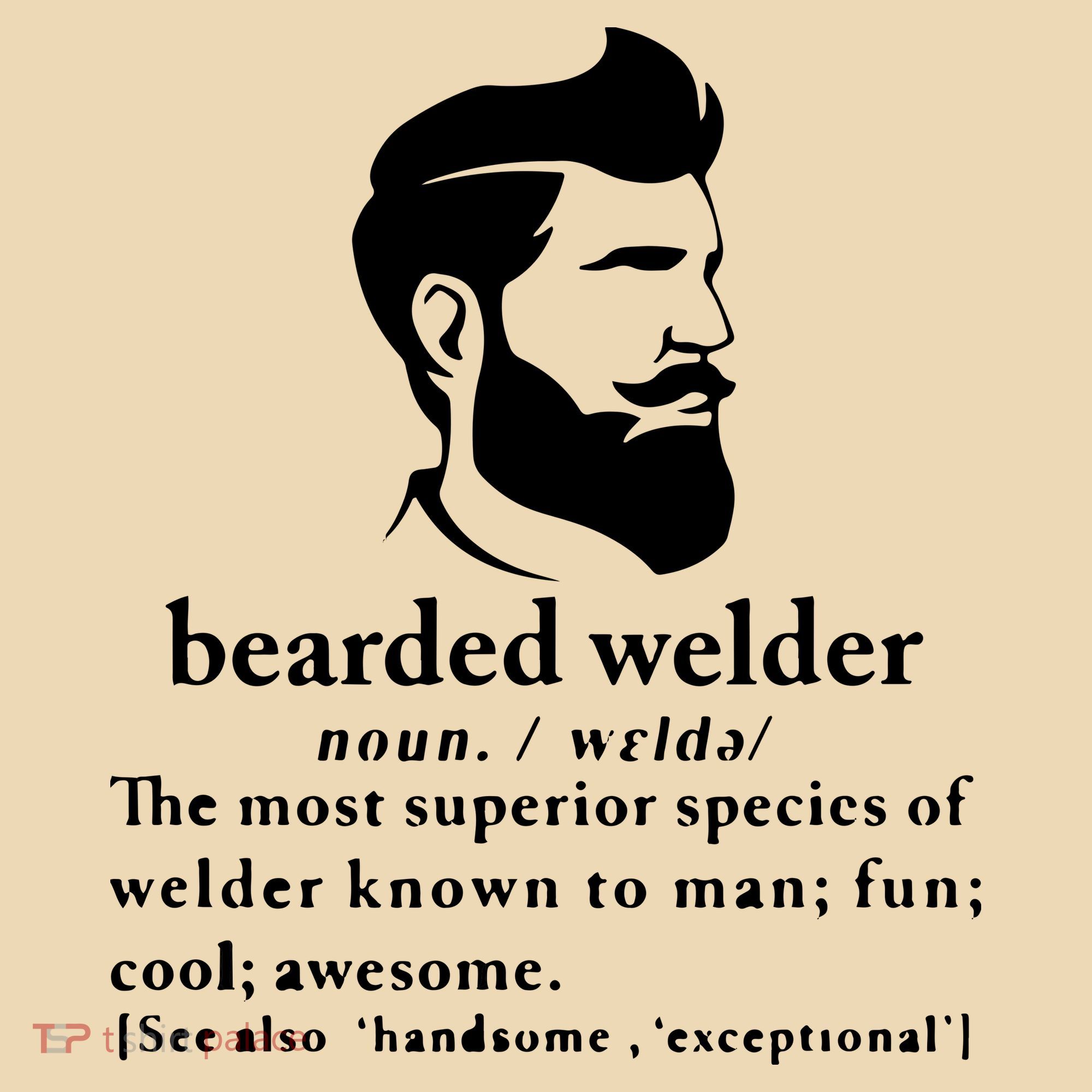 Funny Beard Welder Definition Meaning Tote Bag