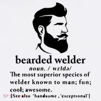 Funny Beard Welder Definition Meaning Doggie Tank thumb 4