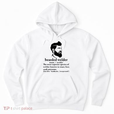 Funny Beard Welder Definition Meaning Hoodie