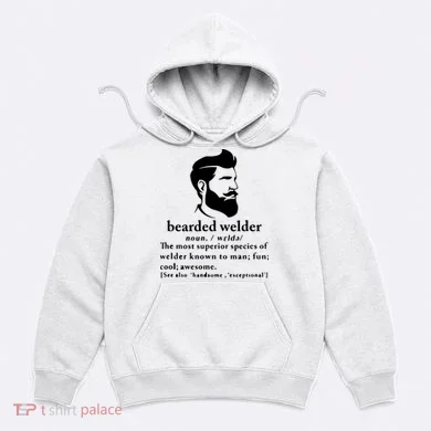 Funny Beard Welder Definition Meaning Hoodie