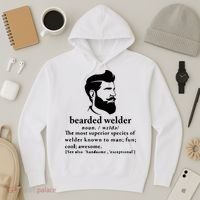 Funny Beard Welder Definition Meaning Hoodie thumb 3
