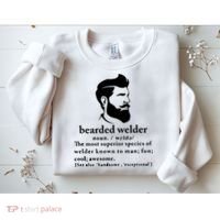 Funny Beard Welder Definition Meaning Sweatshirt thumb 2