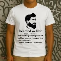 Funny Beard Welder Definition Meaning T-Shirt thumb 3