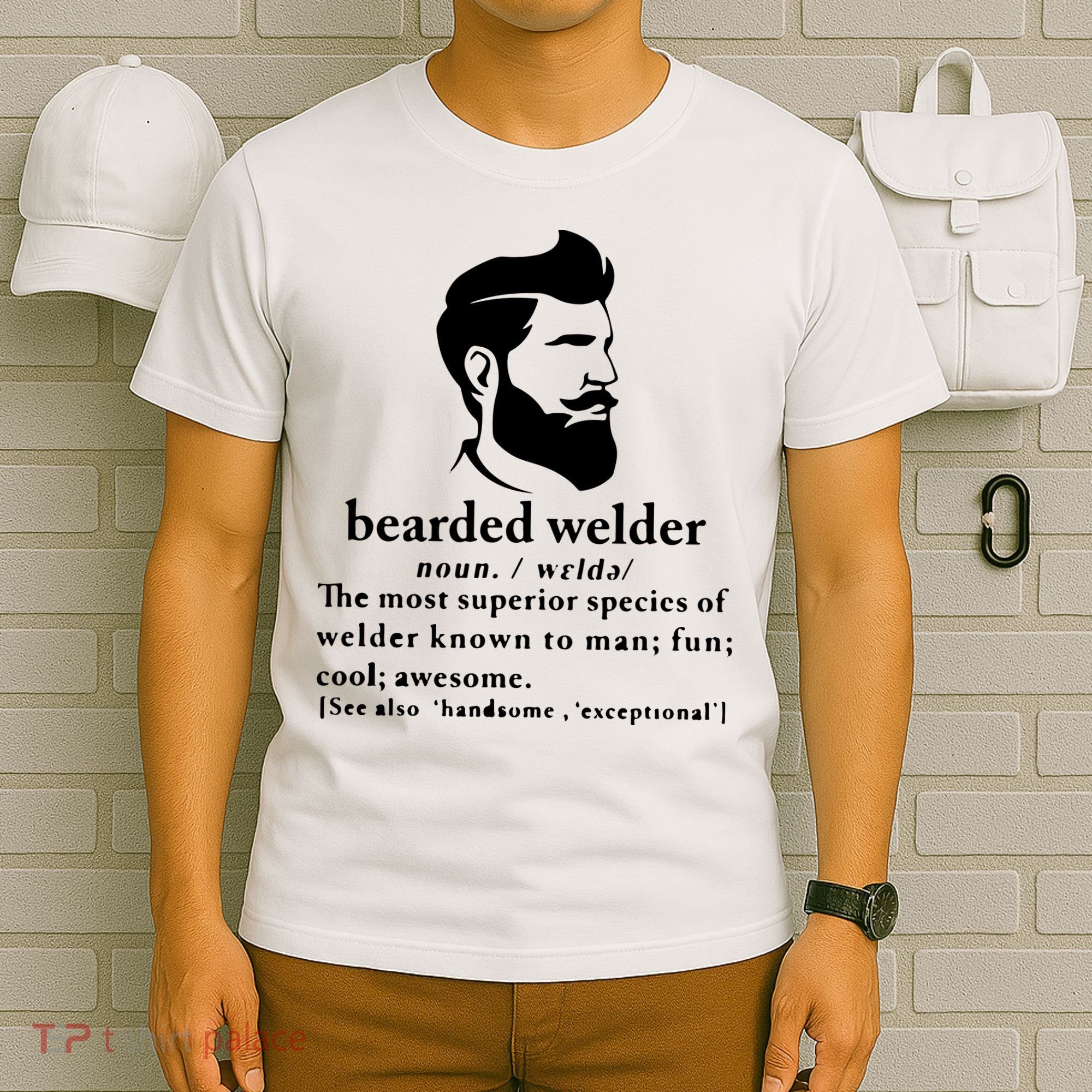 Funny Beard Welder Definition Meaning T-Shirt