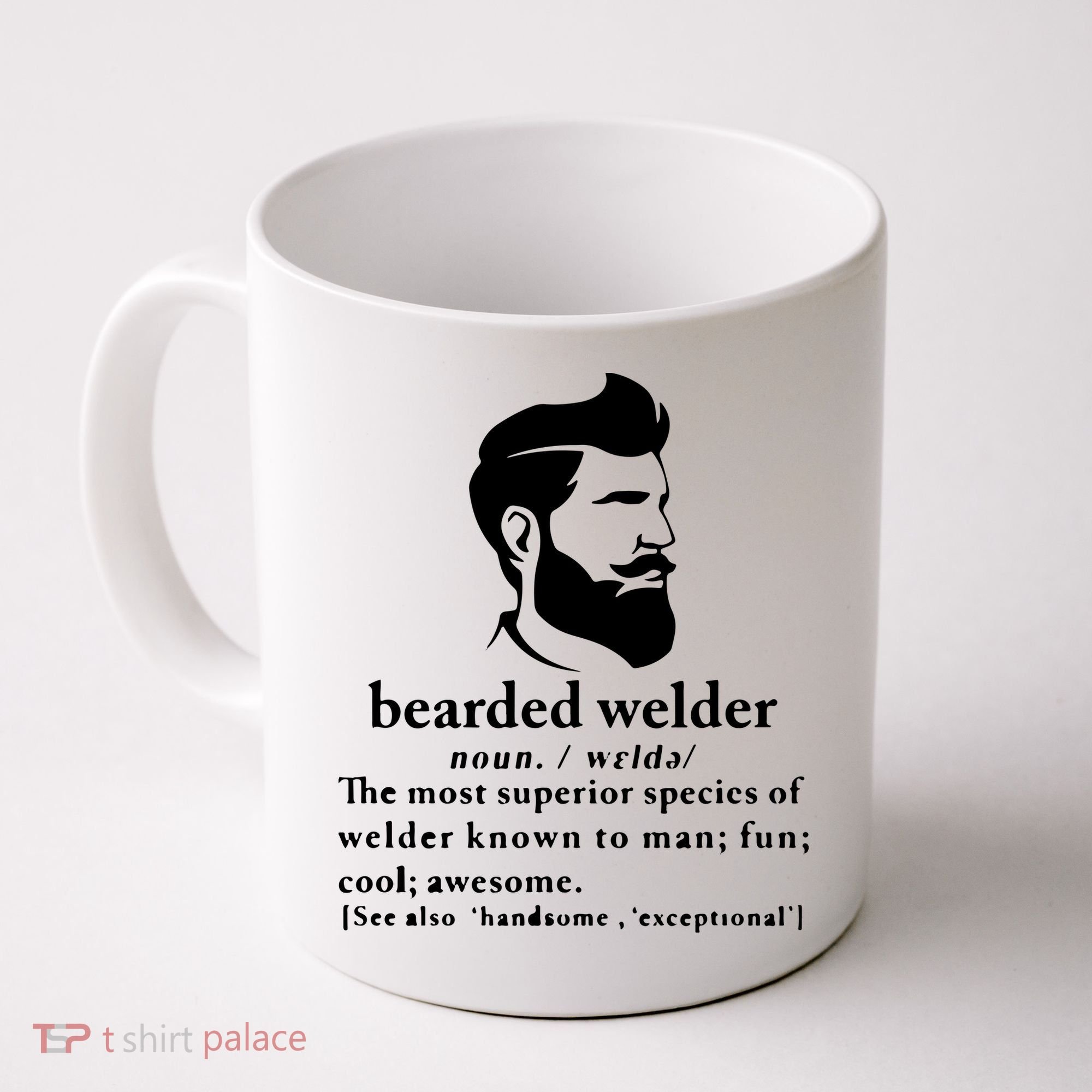 Funny Beard Welder Definition Meaning Coffee Mug