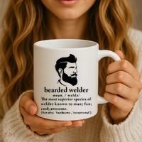 Funny Beard Welder Definition Meaning Coffee Mug thumb 3