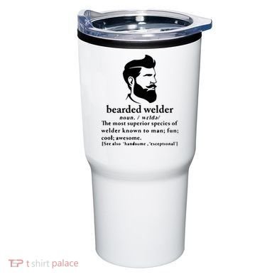 Funny Beard Welder Definition Meaning Tumbler