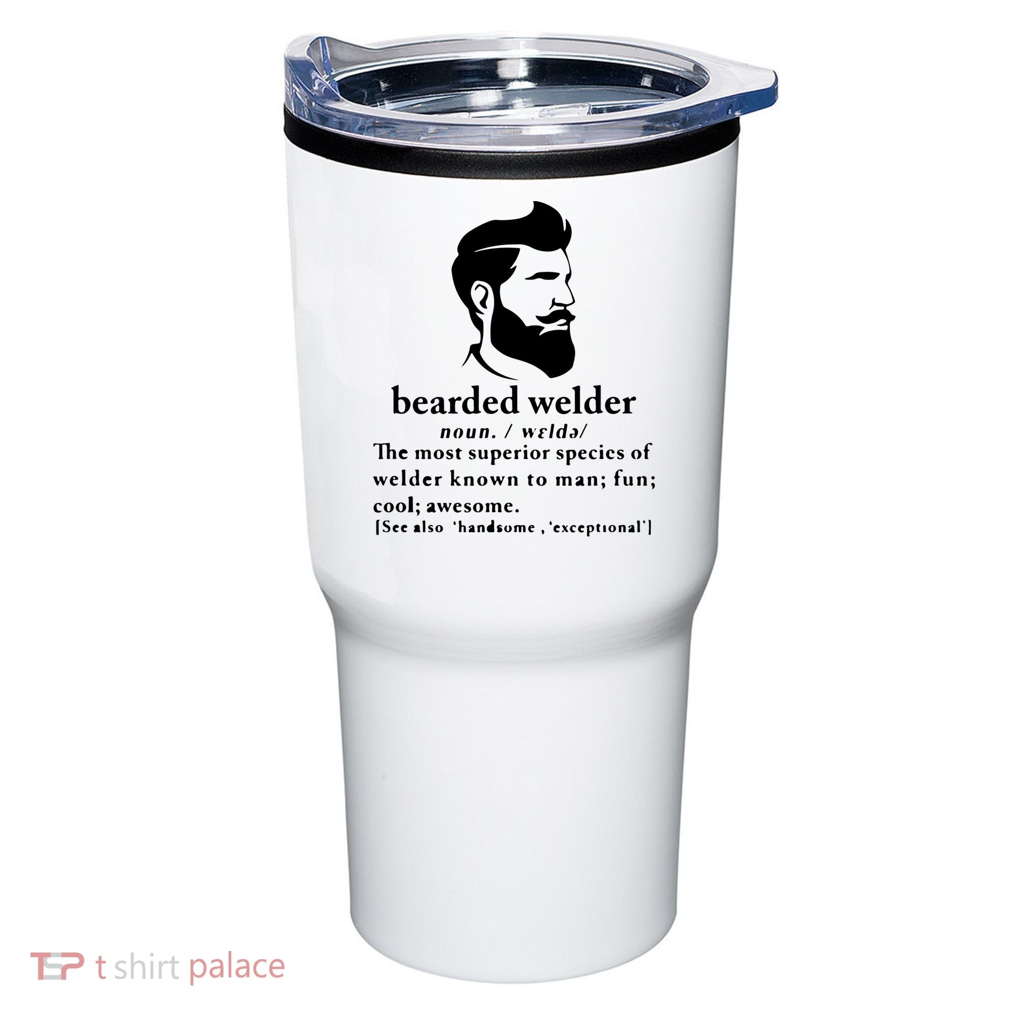 Funny Beard Welder Definition Meaning Tumbler