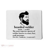 Funny Beard Welder Definition Meaning Mousepad thumb 0