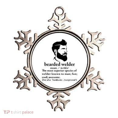 Funny Beard Welder Definition Meaning Ornament