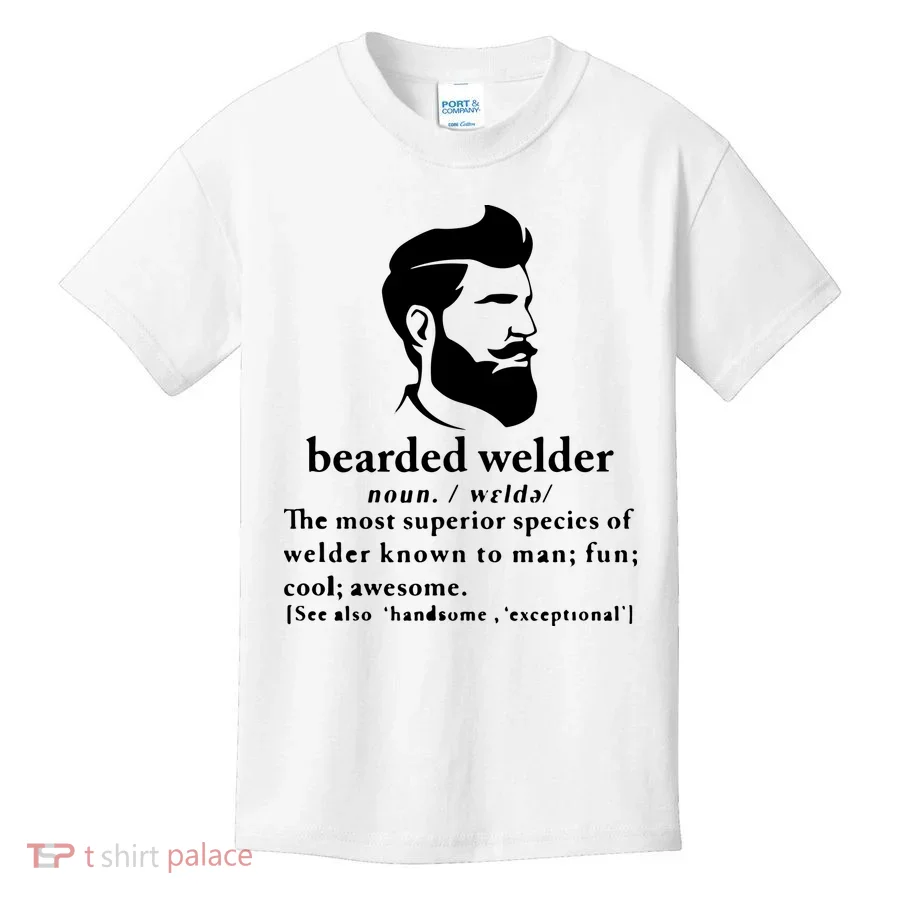 Funny Beard Welder Definition Meaning Kids T-Shirt