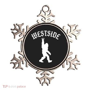 Funny Bigfoot Westside Hand Sign For California West Coast Ornament
