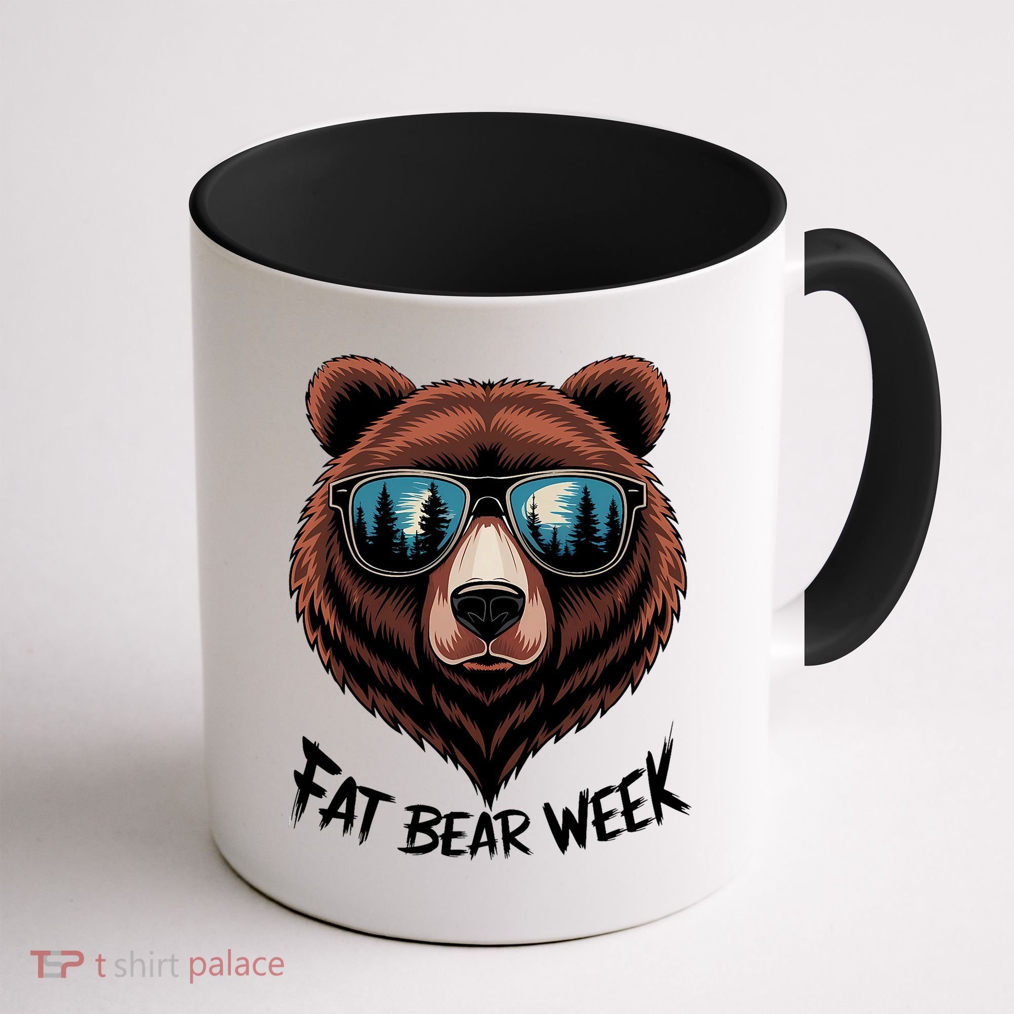 Fat Bear Week Retro Bear Sunglasses Nature Lovers Coffee Mug