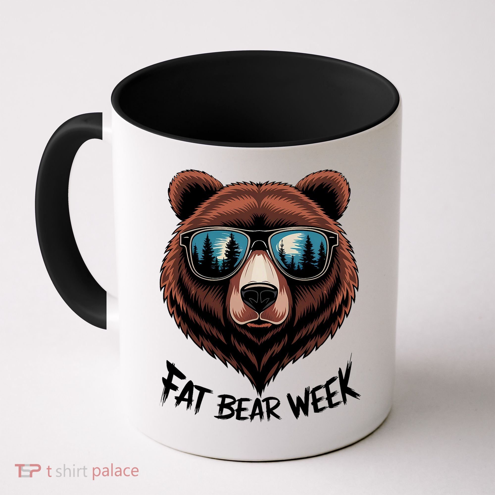 Fat Bear Week Retro Bear Sunglasses Nature Lovers Coffee Mug