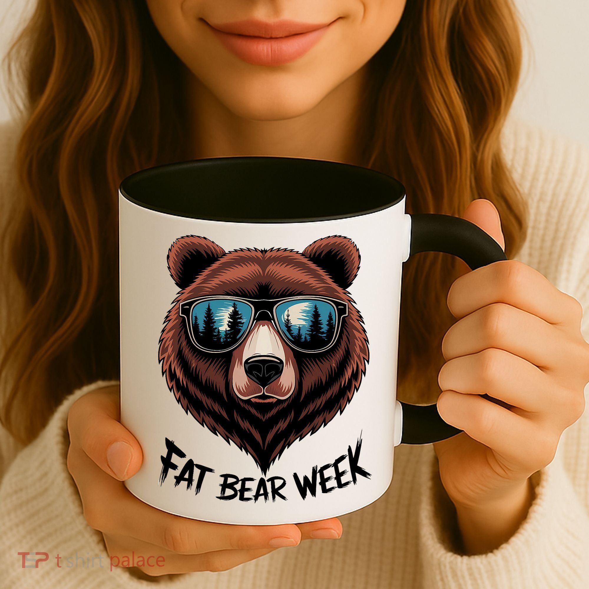 Fat Bear Week Retro Bear Sunglasses Nature Lovers Coffee Mug