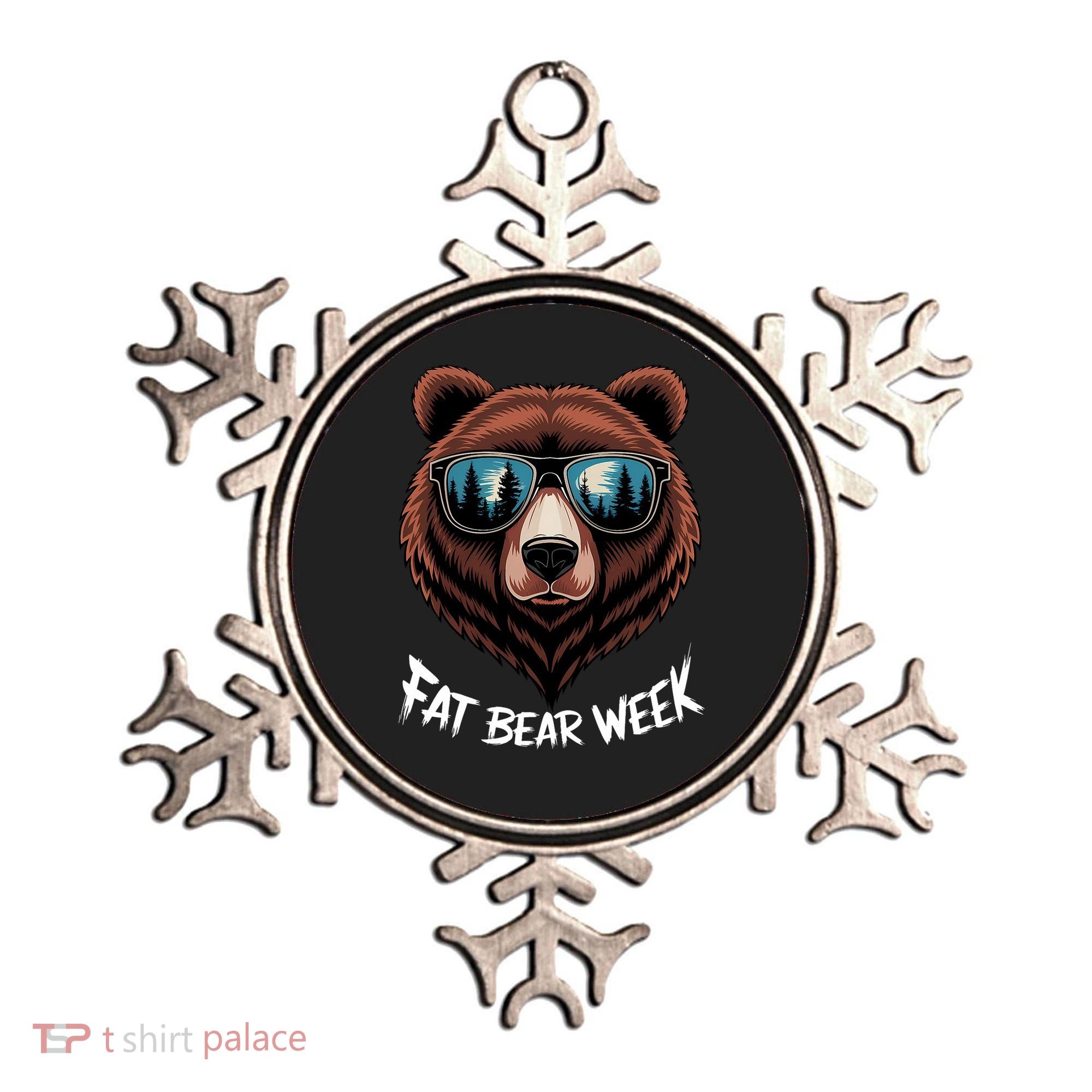 Fat Bear Week Retro Bear Sunglasses Nature Lovers Ornament