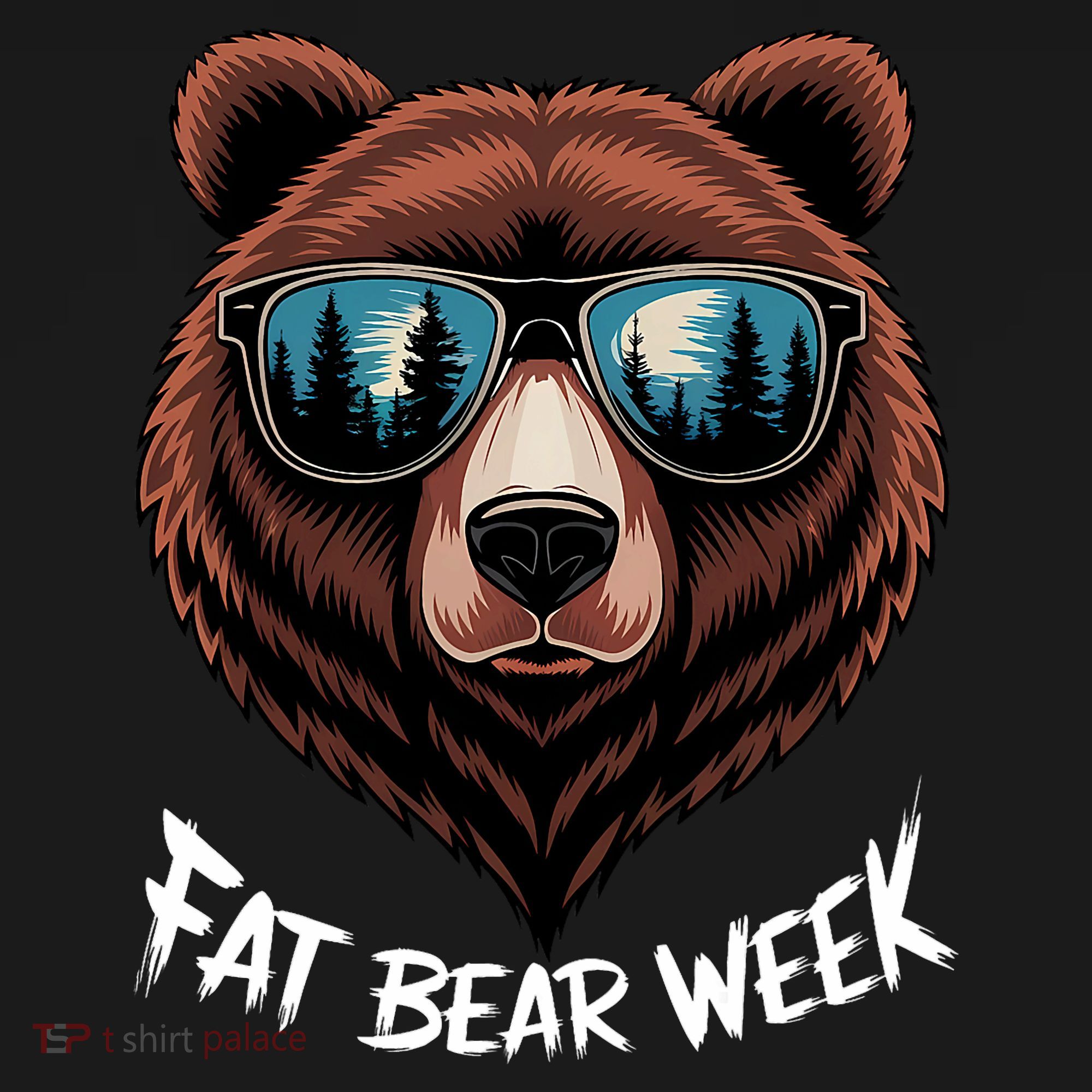 Fat Bear Week Retro Bear Sunglasses Nature Lovers Ornament