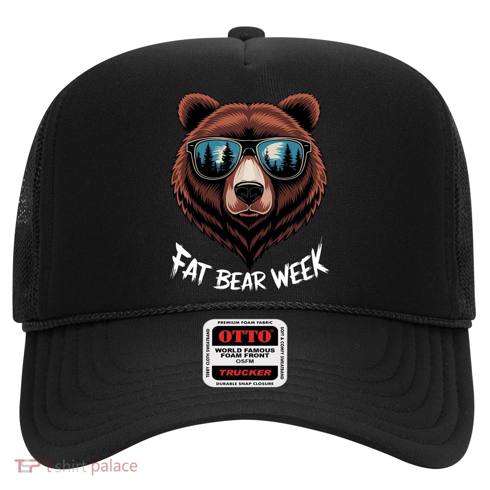 Fat Bear Week Retro Bear Sunglasses Nature Lovers Hat