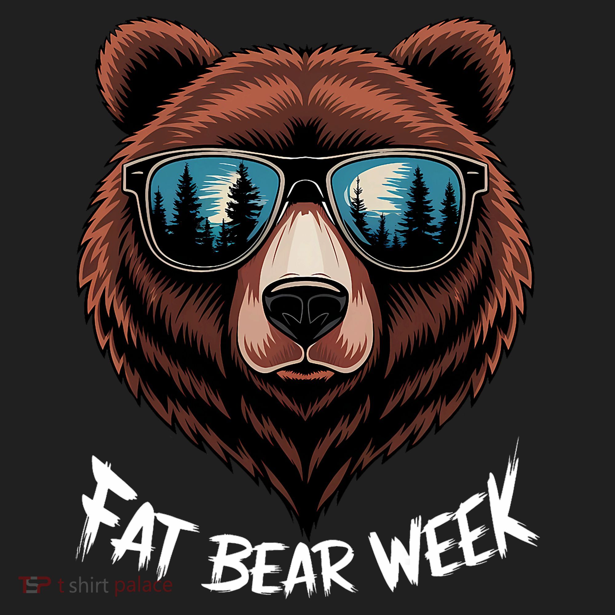 Fat Bear Week Retro Bear Sunglasses Nature Lovers Hat