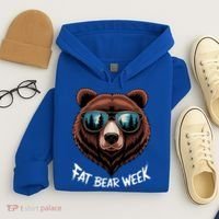 Fat Bear Week Retro Bear Sunglasses Nature Lovers Hoodie thumb 4