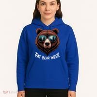 Fat Bear Week Retro Bear Sunglasses Nature Lovers Hoodie thumb 5