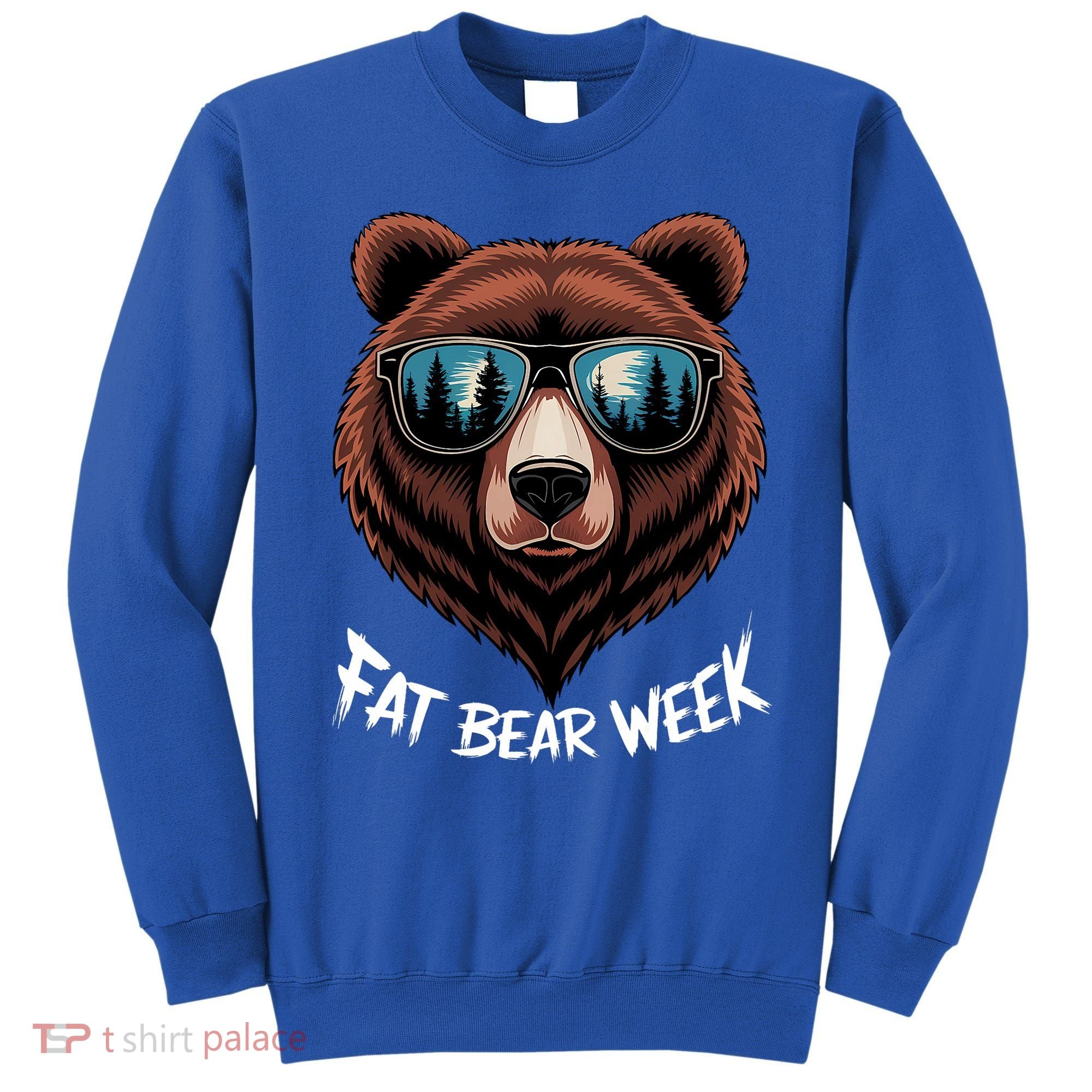 Fat Bear Week Retro Bear Sunglasses Nature Lovers Sweatshirt