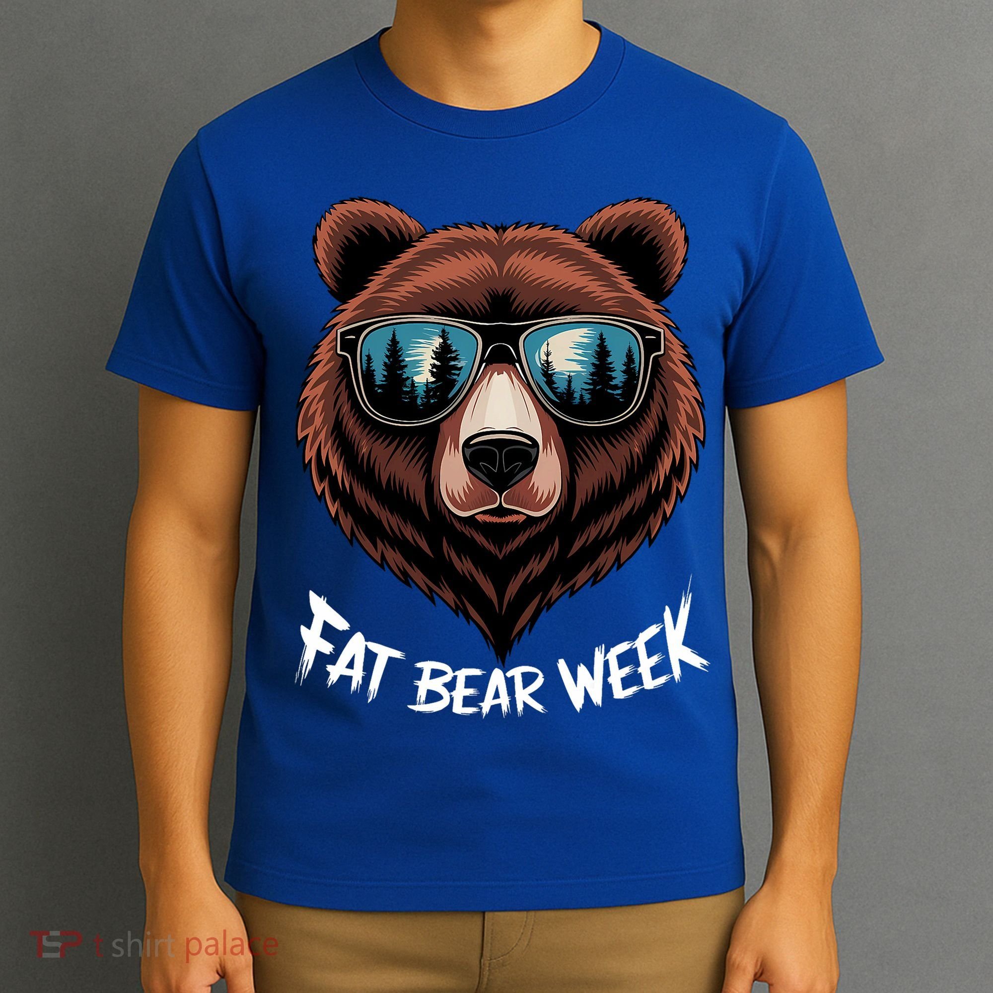 Fat Bear Week Retro Bear Sunglasses Nature Lovers T-Shirt