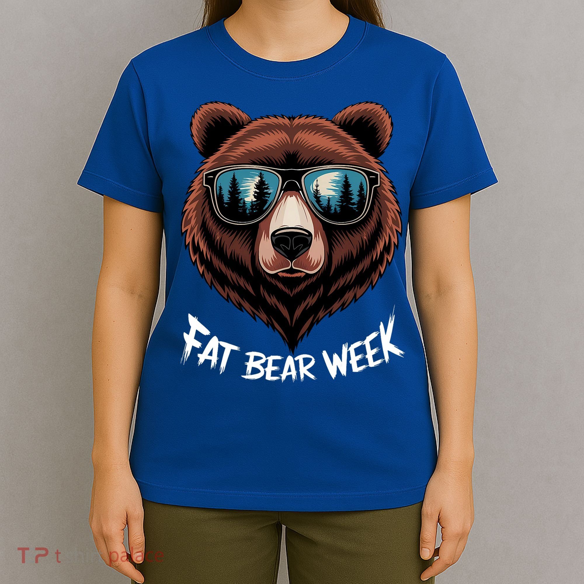 Fat Bear Week Retro Bear Sunglasses Nature Lovers T-Shirt