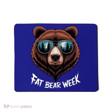 Fat Bear Week Retro Bear Sunglasses Nature Lovers Mousepad