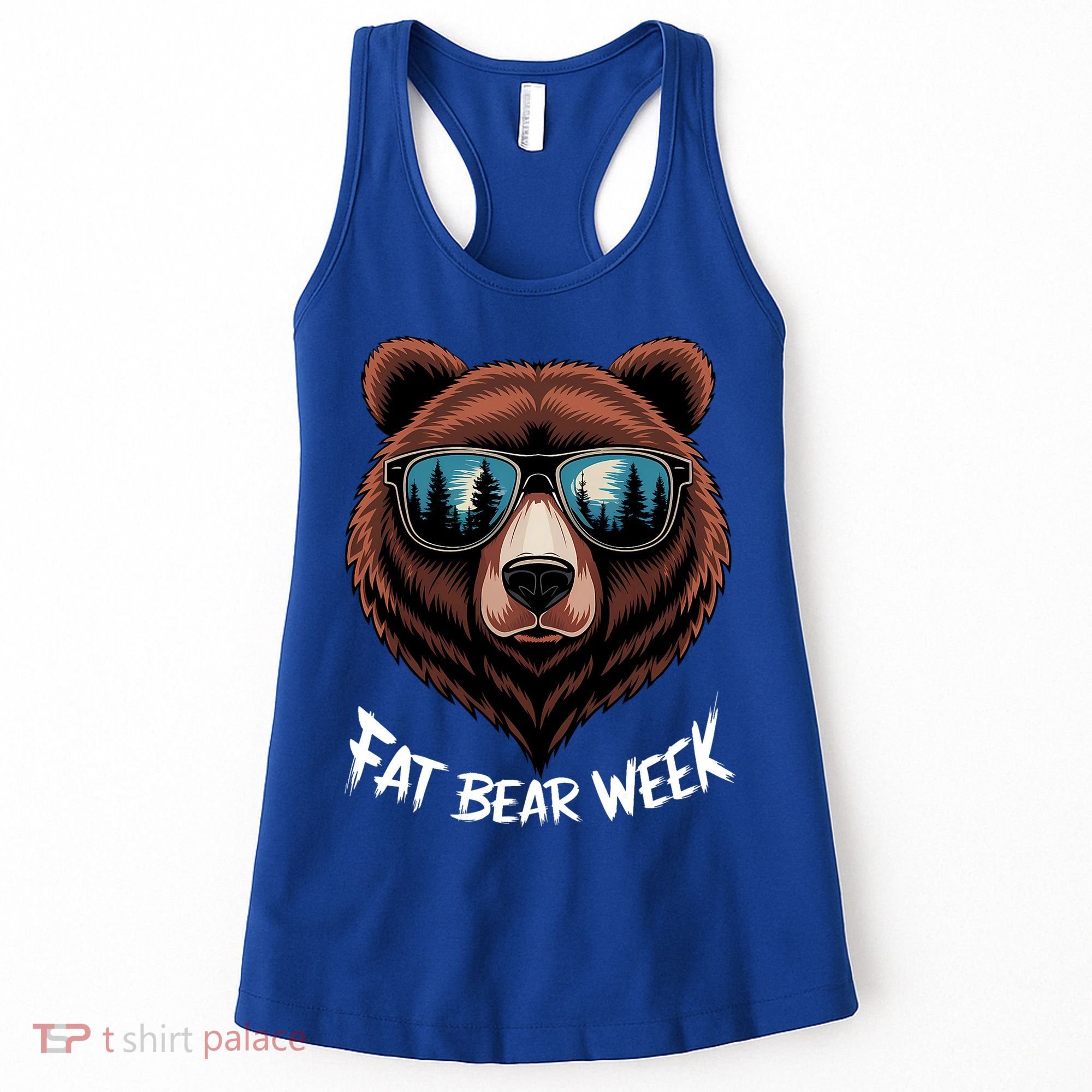 Fat Bear Week Retro Bear Sunglasses Nature Lovers Women's Tank Top