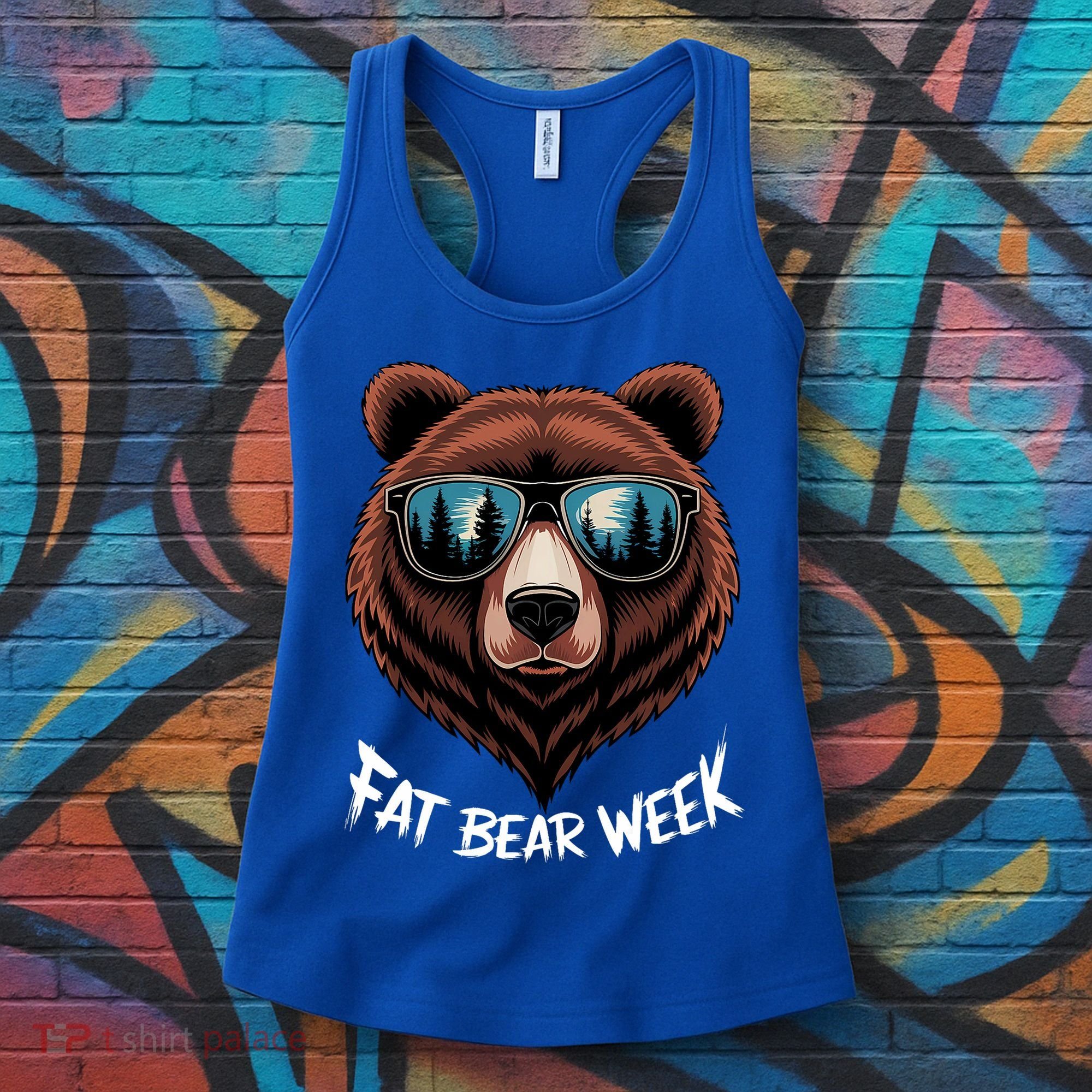 Fat Bear Week Retro Bear Sunglasses Nature Lovers Women's Tank Top